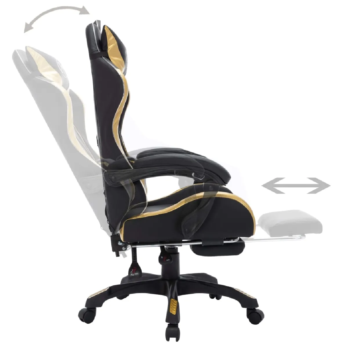 vidaXL Fauteuil de jeux vidéo