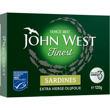 John West Sardines Finest in Extra Vierge Olijfolie 120g