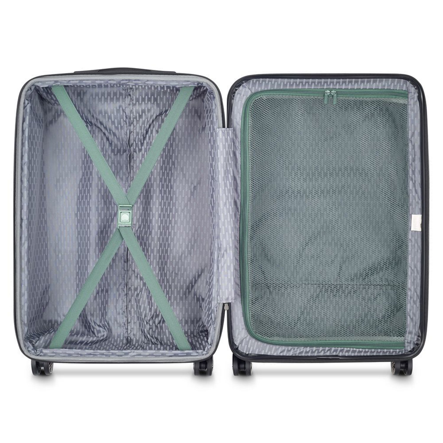 Delsey Air Armour 4 Wheel Medium Trolley 68 Expandable light green