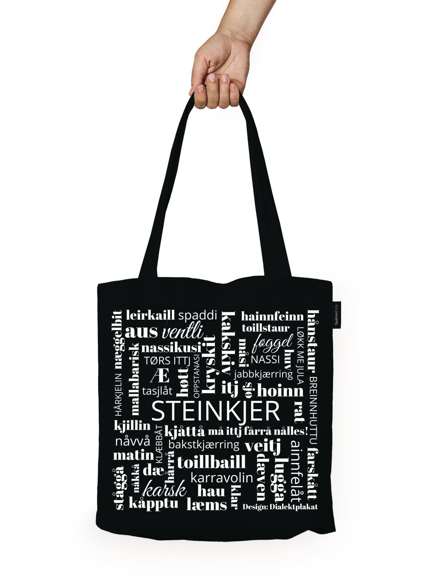 Handlenett svart - 38x40 cm