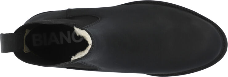 Bianco BIAOTHILIA Warmlined Chelsea Boot Waxed Leather Black