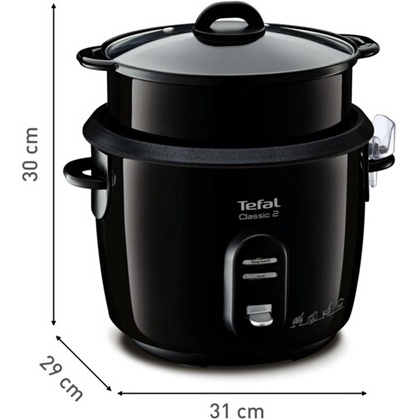 Cuiseur à riz Tefal Cuiseur a riz Classic 2, 5L, 10 portions + Louche YY4351FB