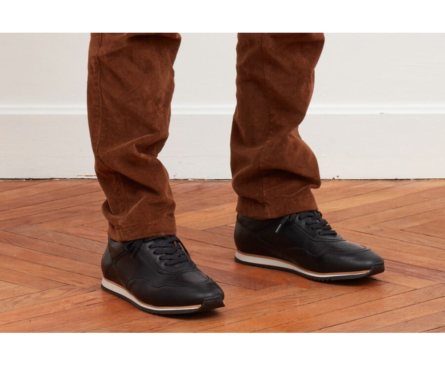 Sneakers homme Noir Patiné - WAYGARA