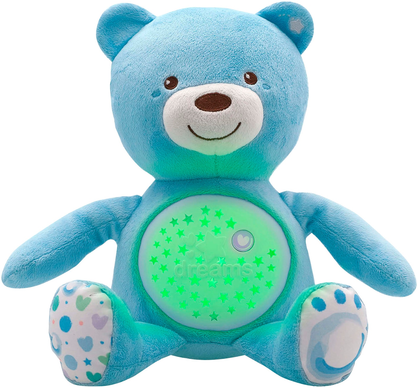 Chicco Kuscheltier »First Dreams Baby Bär, Hellblau« mit Lichtprojektion und Soundfunktion