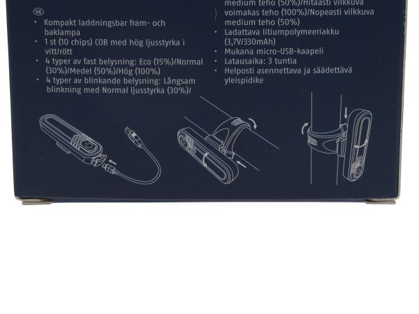 Abus Orion Genopladeligt Lygtesæt