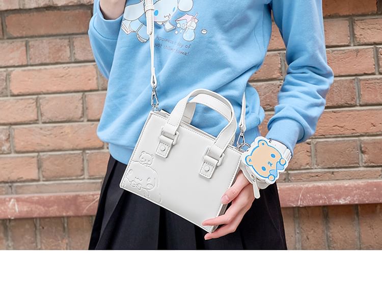 TIDECOLOR - Sanrio Cinnamoroll Top Handle Kunstleren Crossbody Tas / Tashanger / Set
