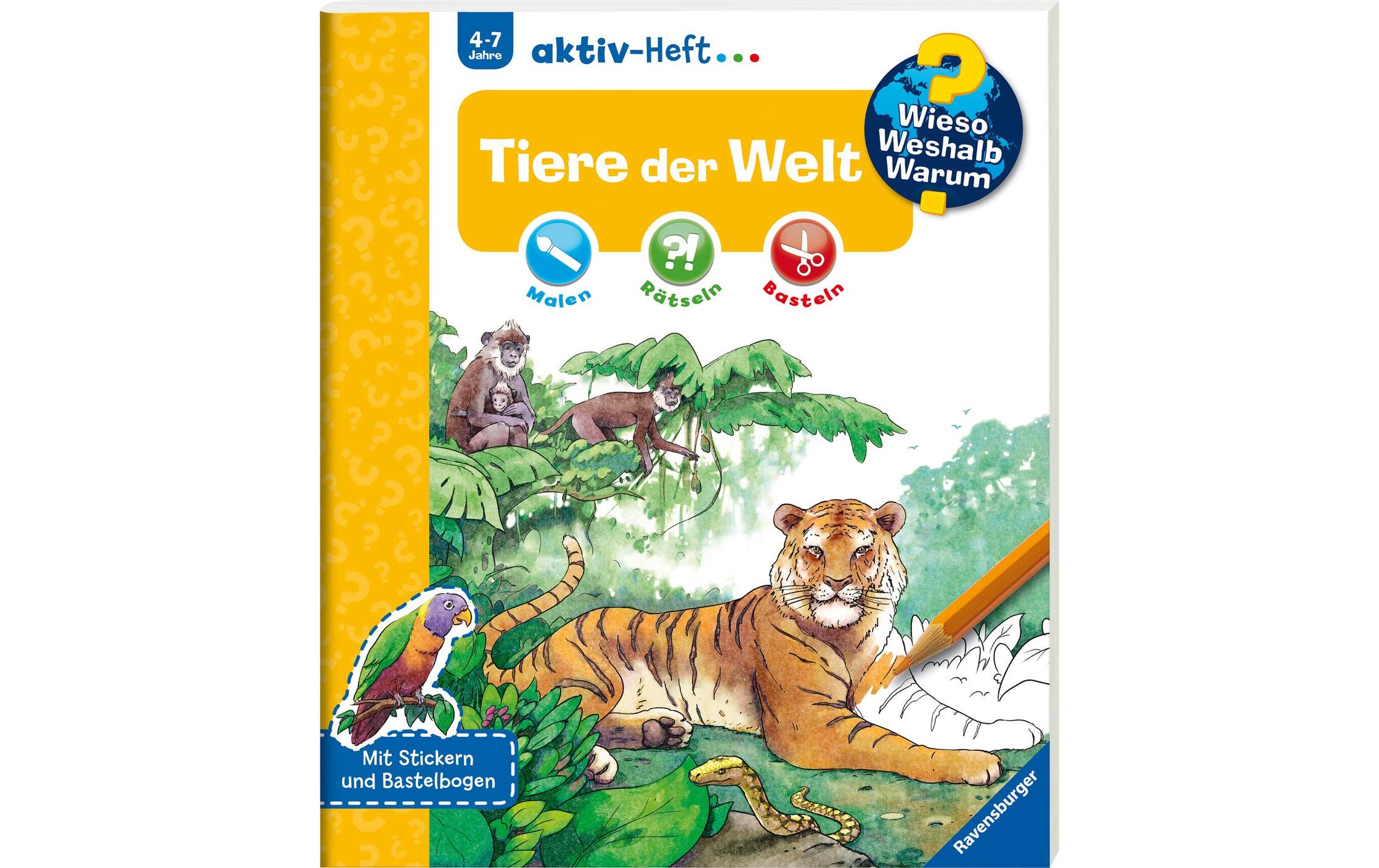 Kinder-Sachbuch WWW Aktiv-Heft Tiere der WeltKinder-Sachbuch