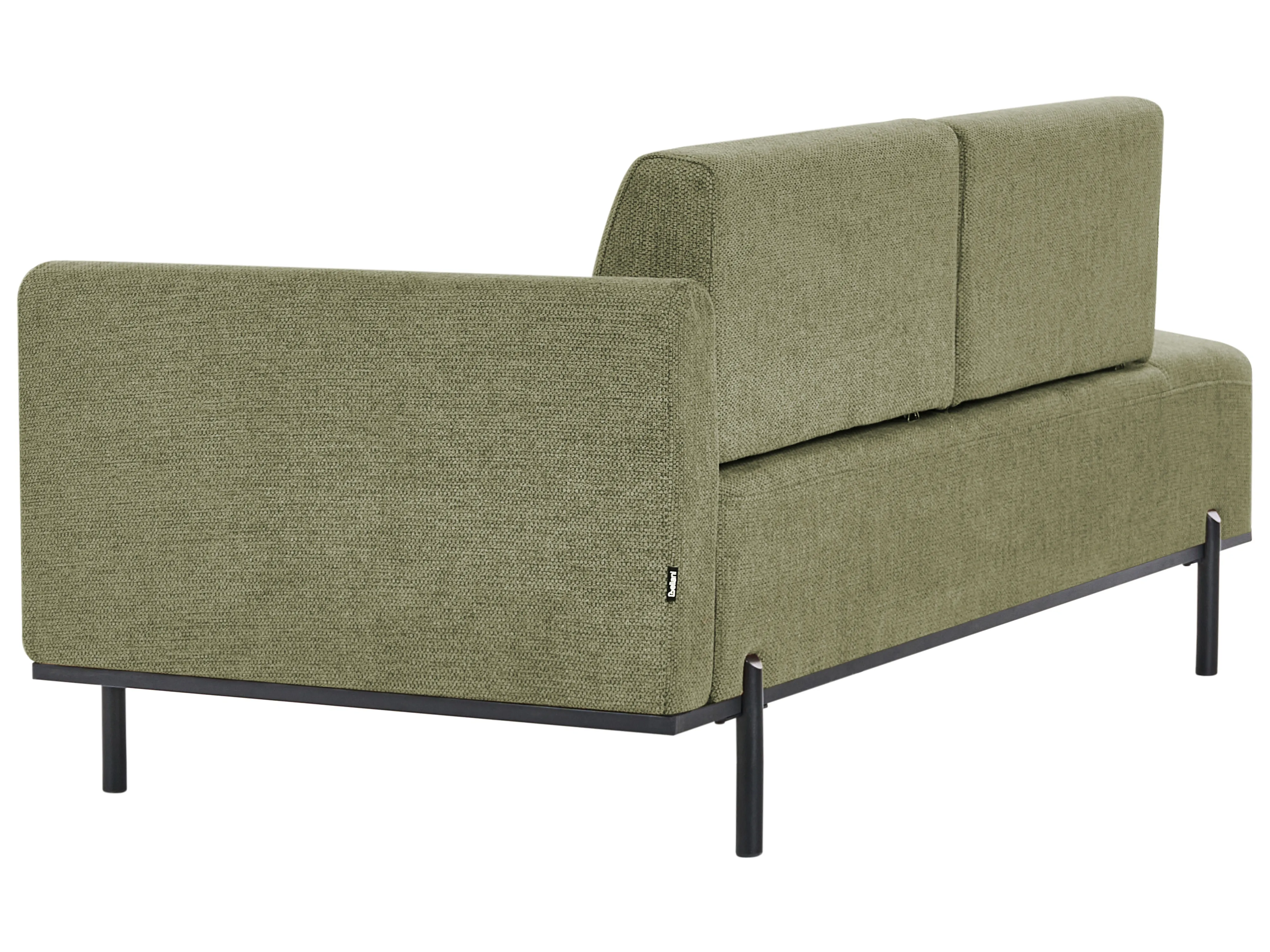 Chaise longue SAVASSE Kunstlinnen Groen