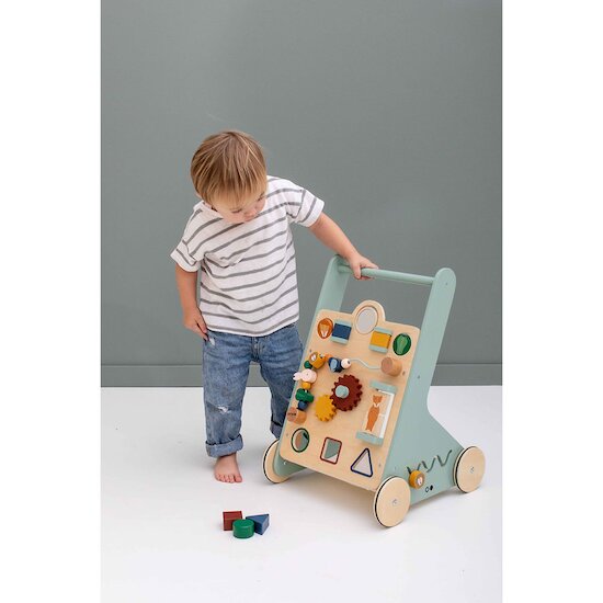 Chariot d'activité en bois à pousser animaux   de               Trixie