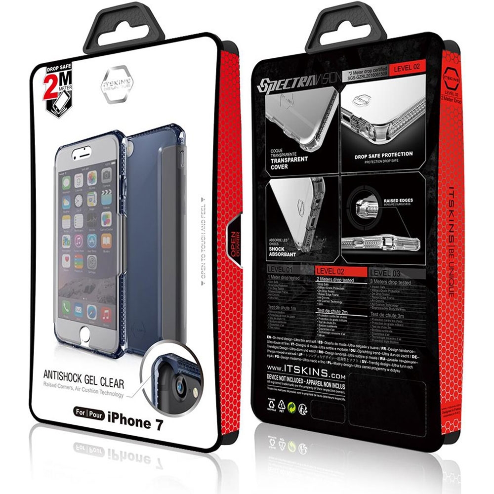 iPhone SE (2022/2020) / 8 / 7 Spectra Vision Schutz Hülle (APH7-SPEVI-BLST) - Blau / Transparent