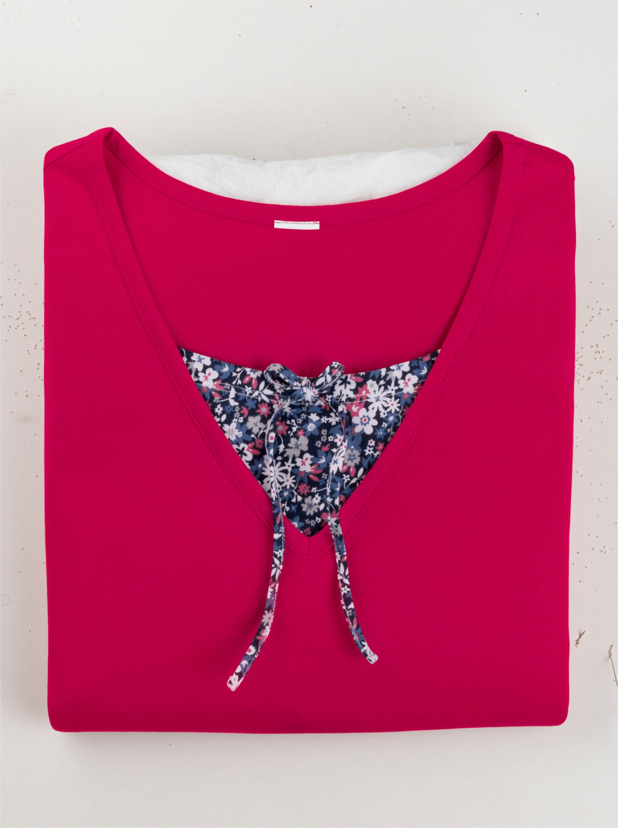 Shirttop in 2-in-1-Optik