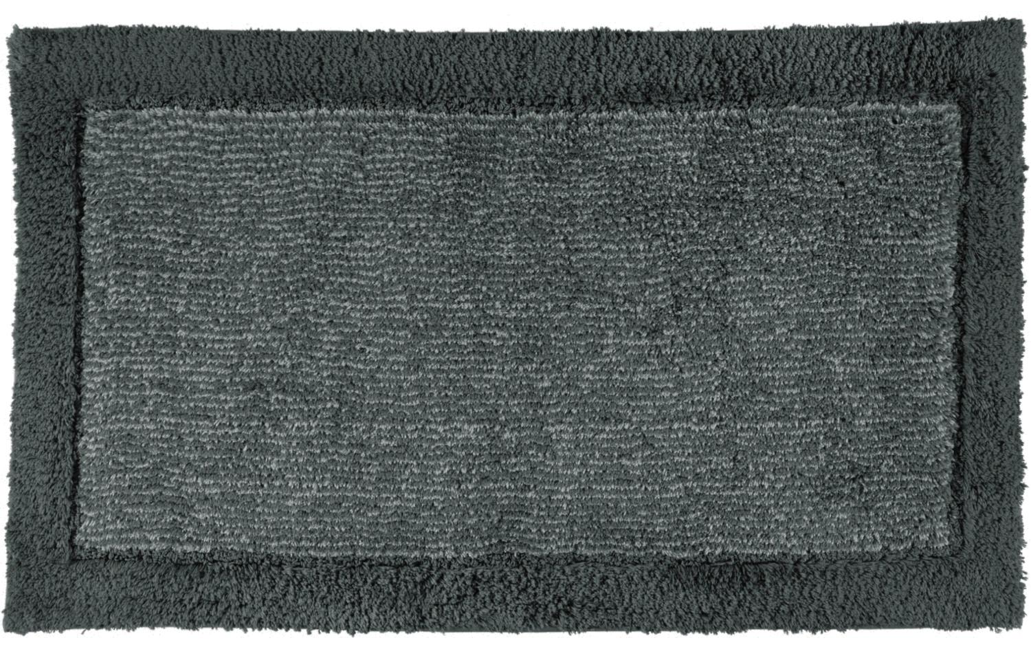 Badteppich Two Tone 60 x 100 cm, SchieferRutschfester Teppich für das Badezimmer