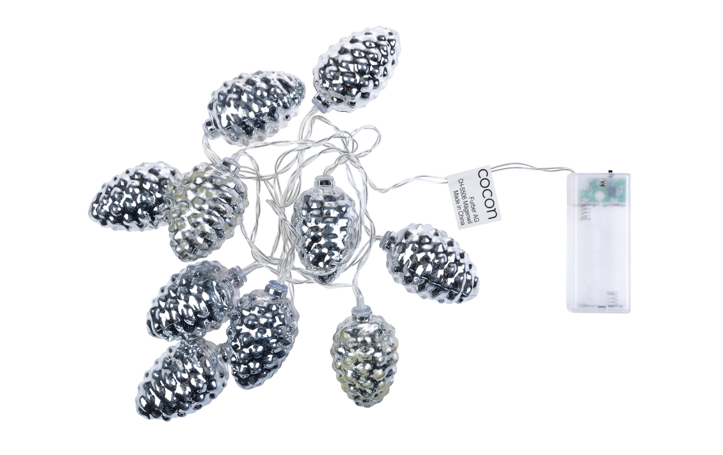 LED-Lichterkette Tannenzapfen, 135 cmDekorative Weihnachtsbeleuchtung