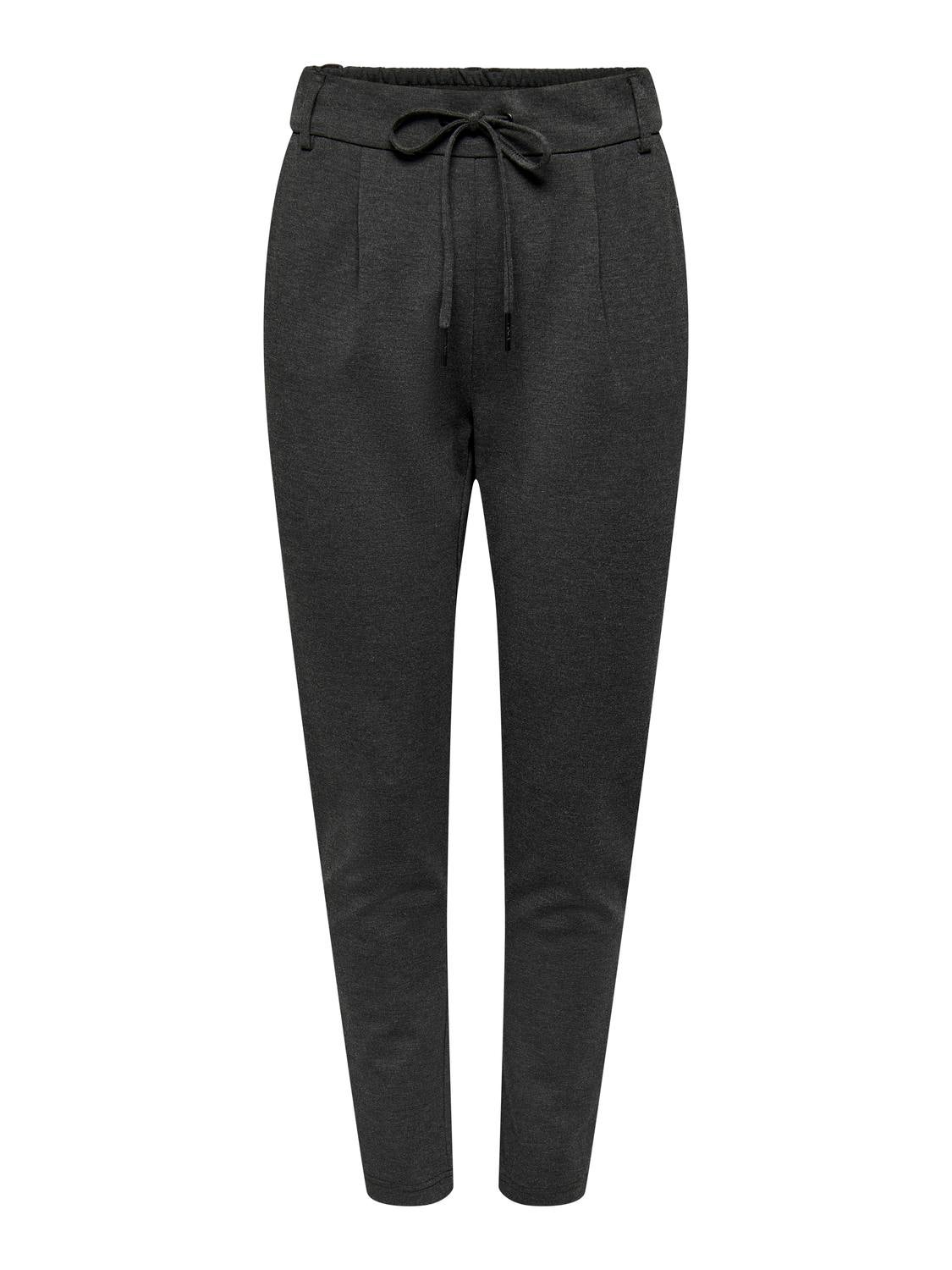 ONLPOPTRASH Mittlere Taille Normal geschnitten Klassische Hose Dark Grey Melange