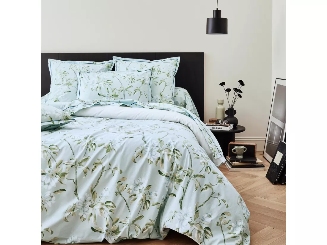 Taie de traversin en percale de coton au style anglais