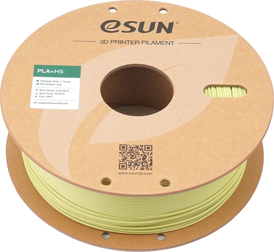 eSUN  PLA+HS Mustard Green, 1,75 mm / 1000 g    PLA Filament für den Hochgeschwindigkeitsdruck in Mustard Green