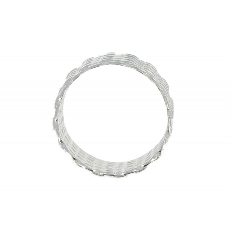 Bague Argent Tube de Chaines