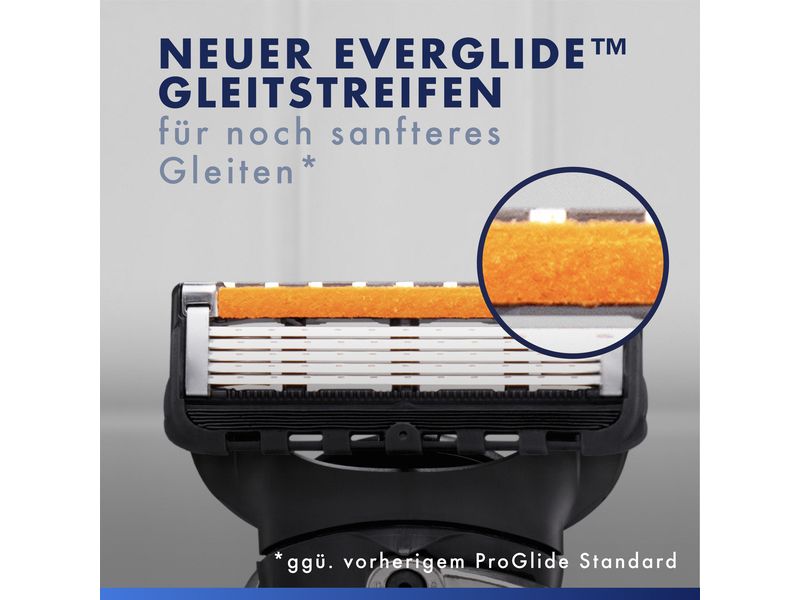 Gillette Rasierklingen Fusion5 Proglide 12 Stück Ersatzklingen mit 2x Gleitstreifen vor und nach den Klingen