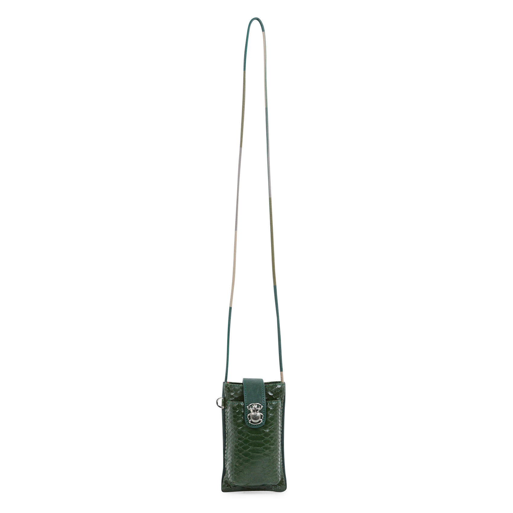 MARCUS - Pochette de téléphone en cuir | Vert