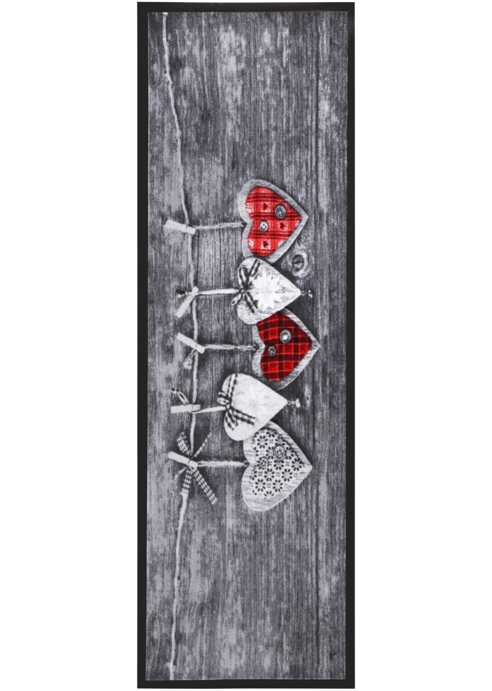 Tapis de protection motif cœurs