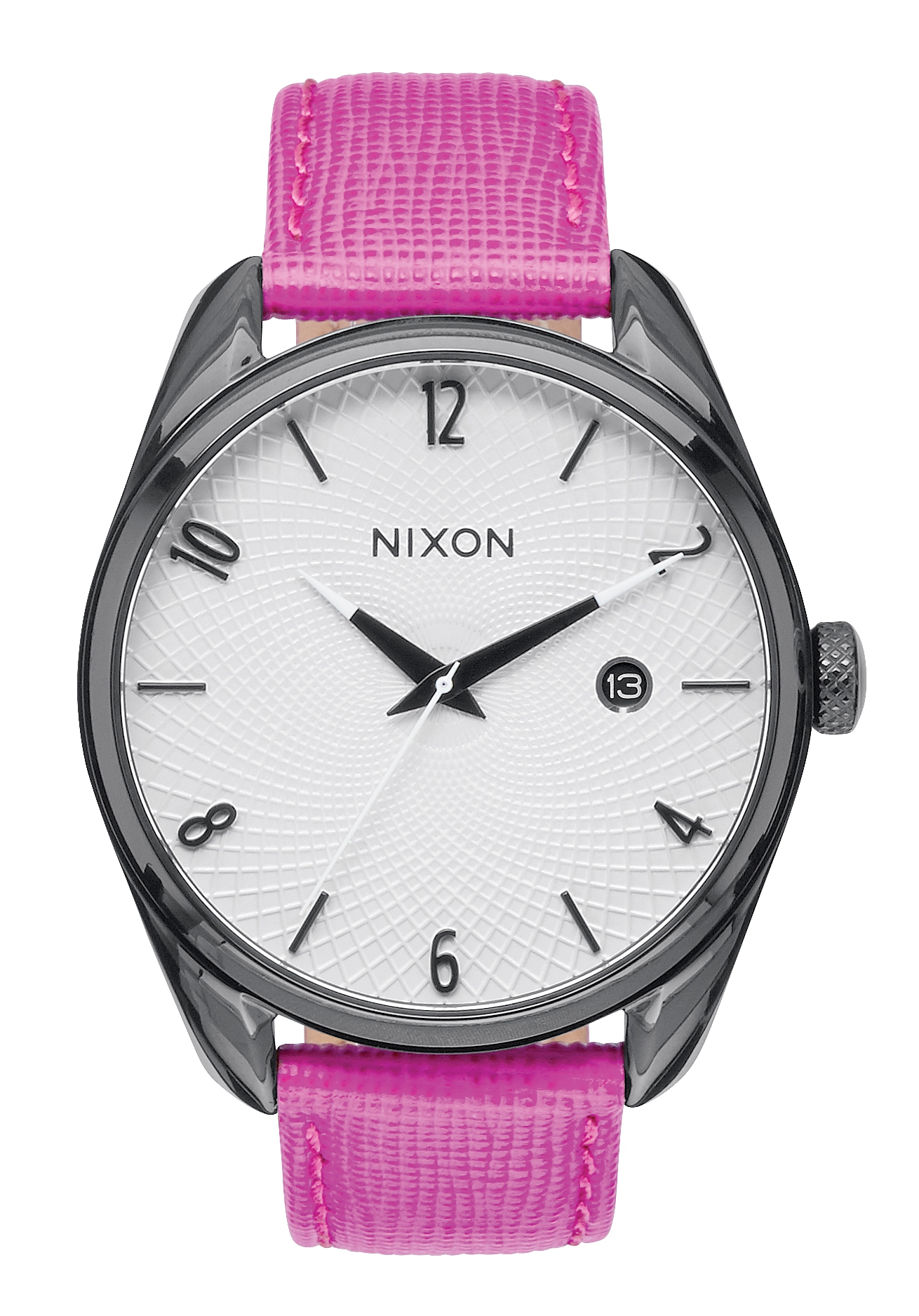 Nixon The Bullet Leather Black / Hot Pink A4732049