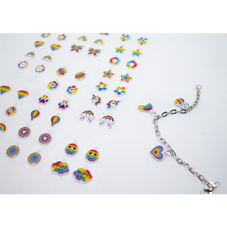 Puff Charm Art armbåndssæt - Rainbow