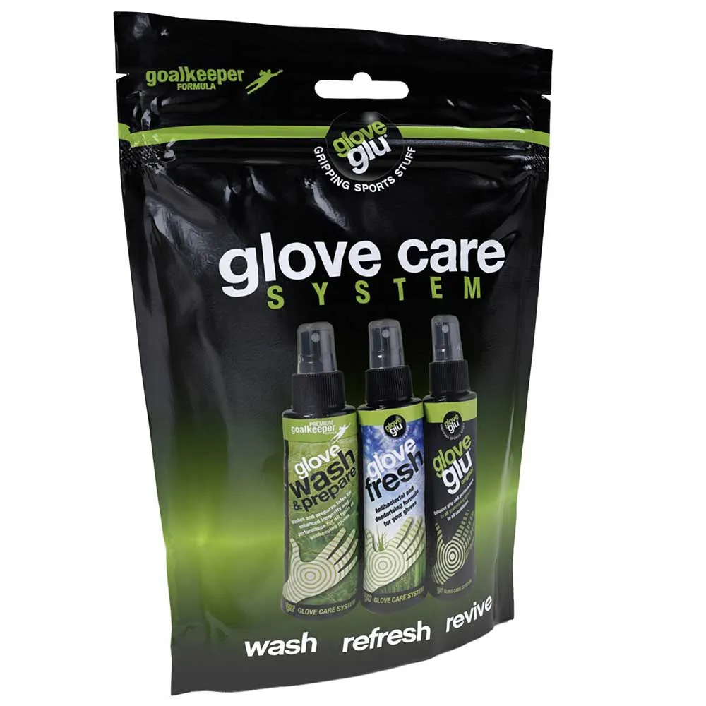 Sistema de cola para luvas x Kit de manutenção e cuidados para luvas de goleiro 120ml (3 unidades)