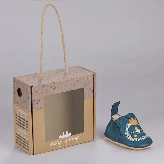 Chaussons My Blublu lion   Denim        de               Easy Peasy