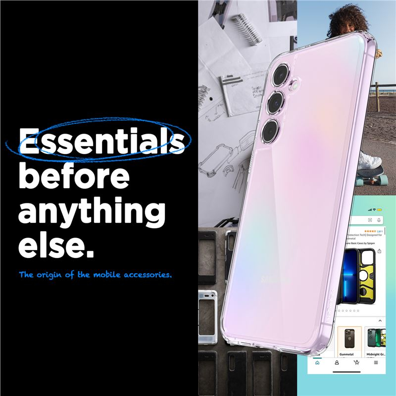 Samsung Galaxy A55 Ultra Hybrid Case Hülle (ACS07528) - Transparent
