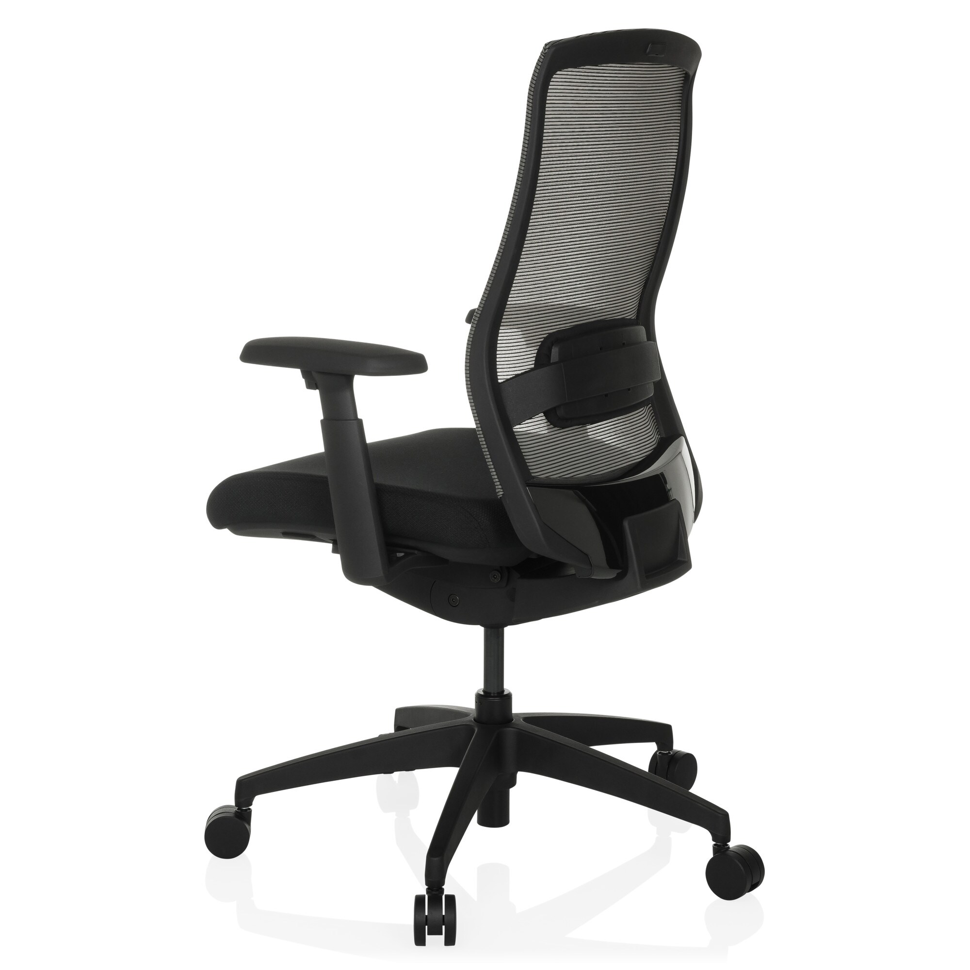 Profi Bürostuhl COLORE Stoff/Netzstoff mit Armlehnen (höhenverstellbar) hjh OFFICE