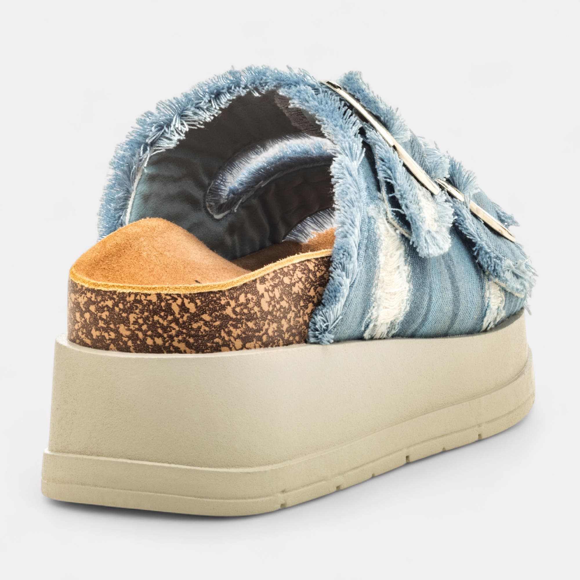 Sandales à talon compensé Femme jeans