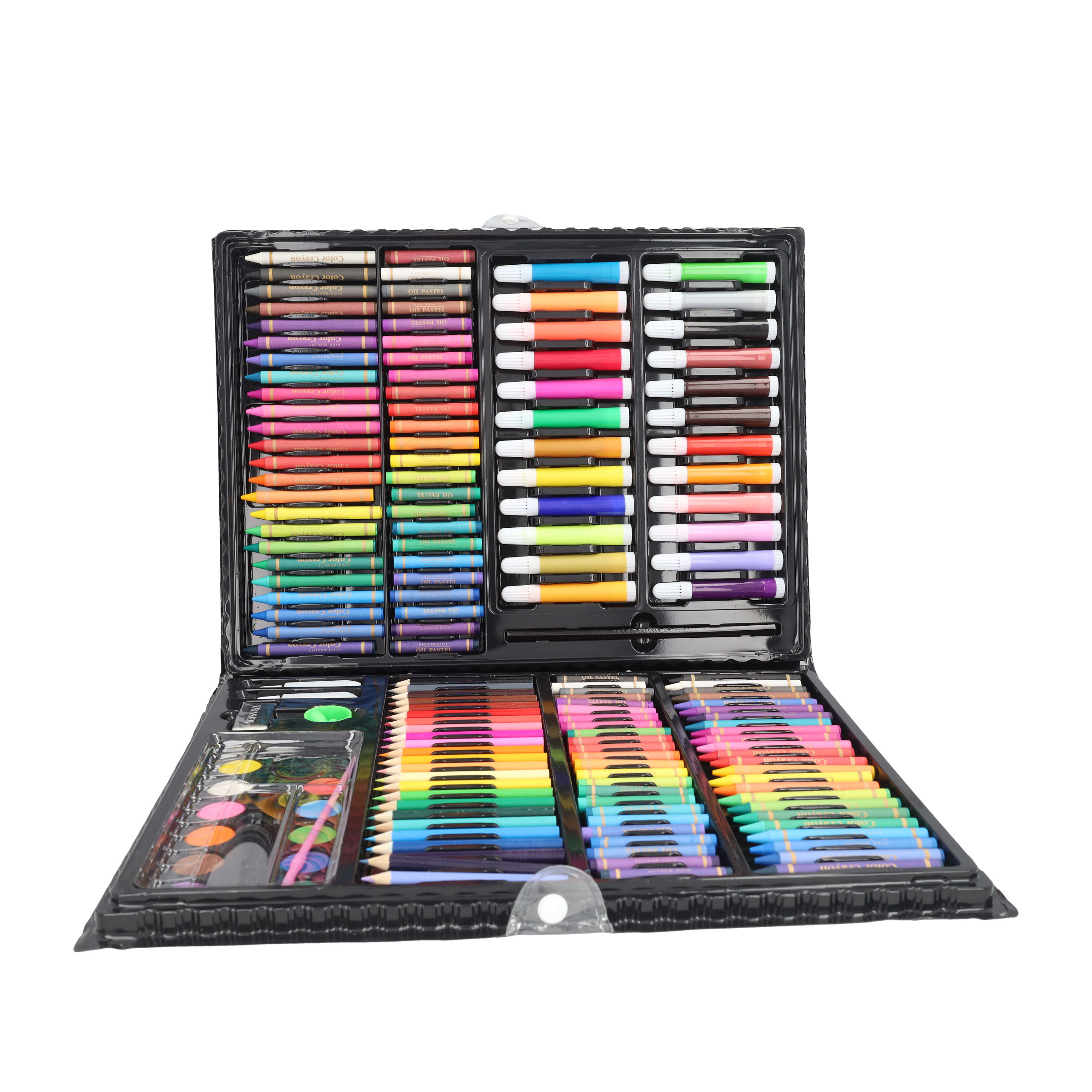 (169-tlg. Set) Mal Box Skizzen Zubehör Künstler Kit mit Öl Pastell / Wasserfarben / Buntstifte