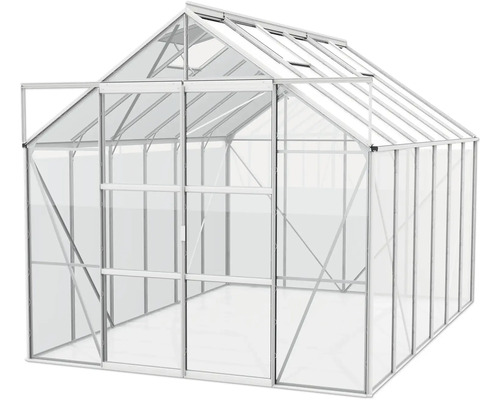 Kas Vitavia Uranus 9900, enkelvoudig veiligheidsglas 3 mm, 257x383 cm, aluminium
