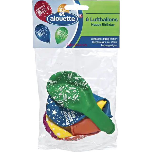 ALOUETTE LUFTBALLONS HAPPY BIRTHDAY