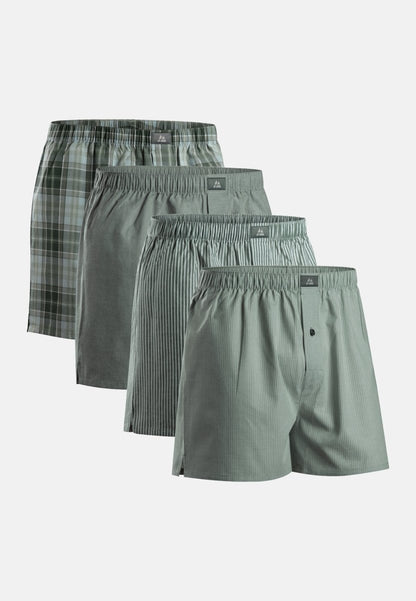 BOXERSHORTS I VÆVET ØKOLOGISK BOMULD