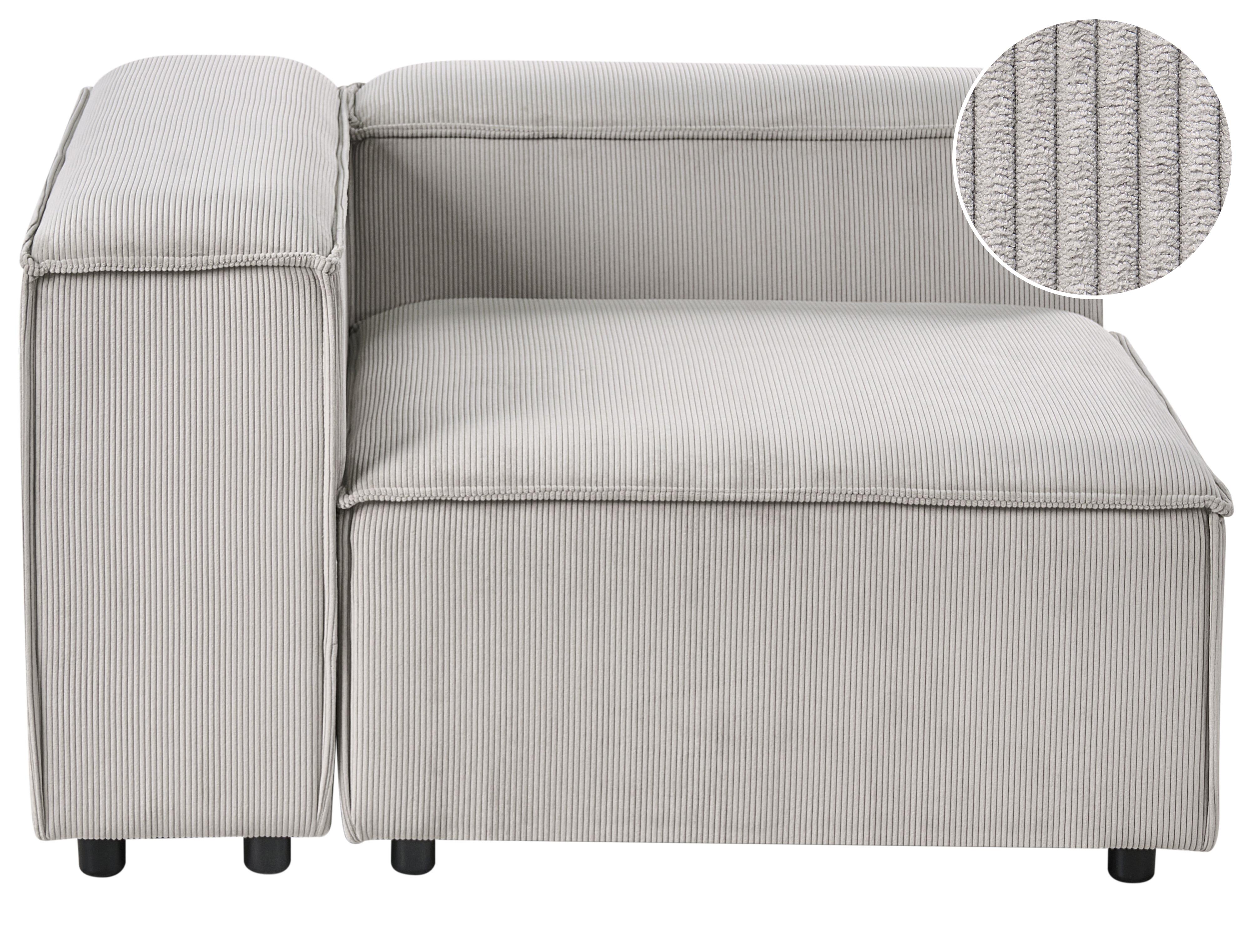 Hoekmodule ARDAL Corduroy Taupe rechtszijdig