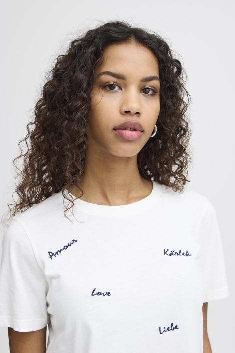 Ichi ecru dames t-shirt