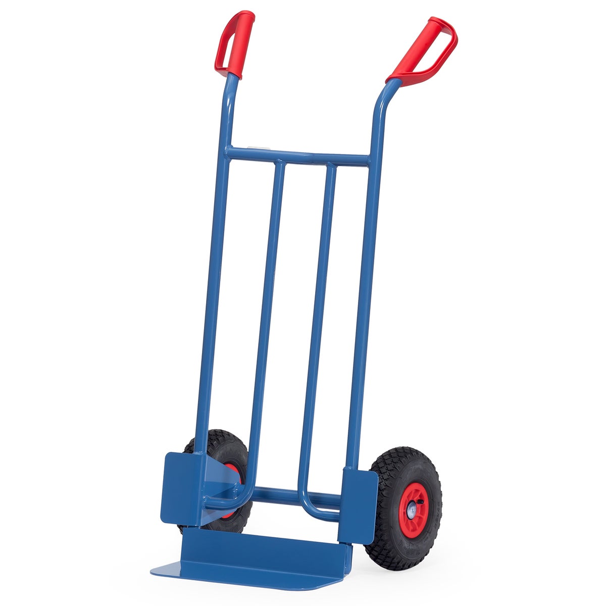 Fetra stalen buiskruiwagen met luchtbanden, hoogte 1150 mm, schep 150x400mm