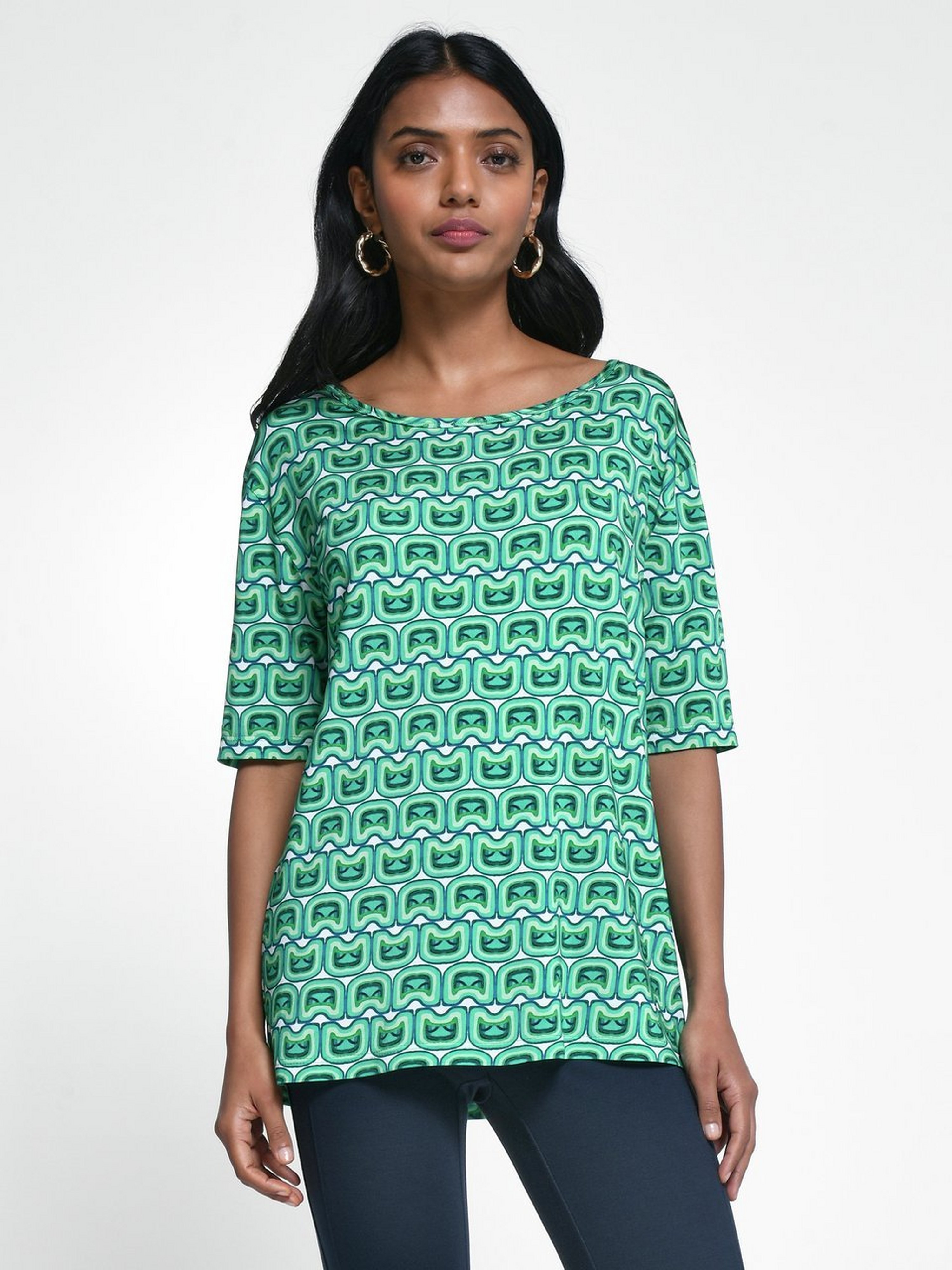 Rundhals-Shirt