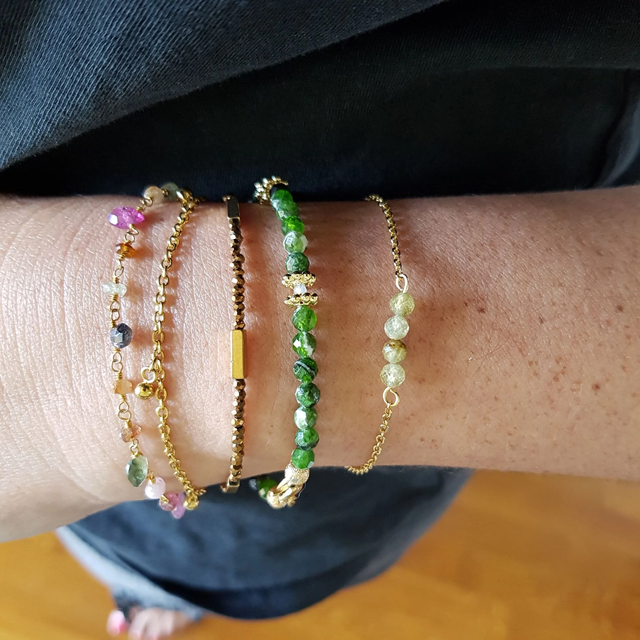 PAOLA - Bracelet diopside | Bleu