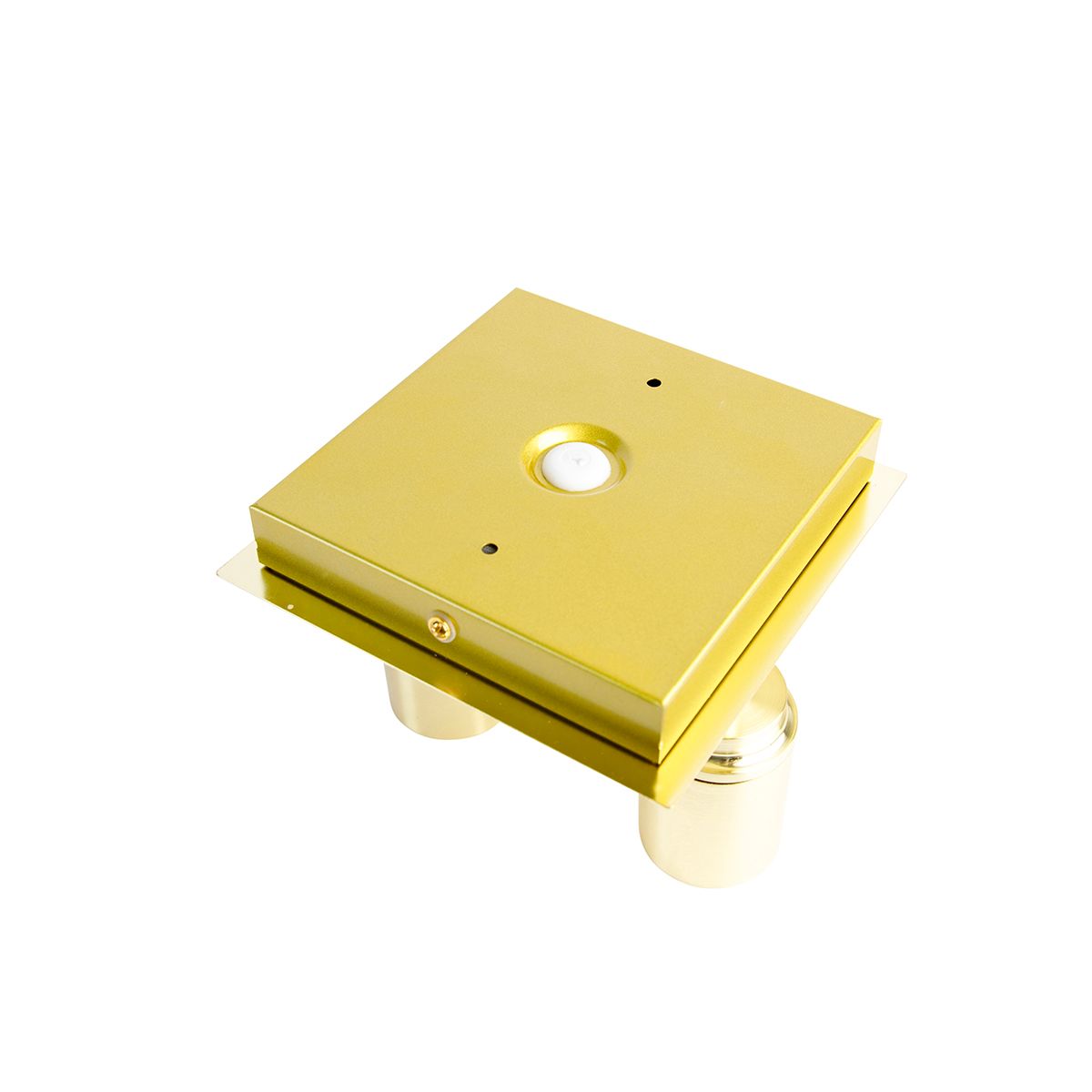 Moderne badkamer spot messing vierkant 2-lichts IP44 - Ducha