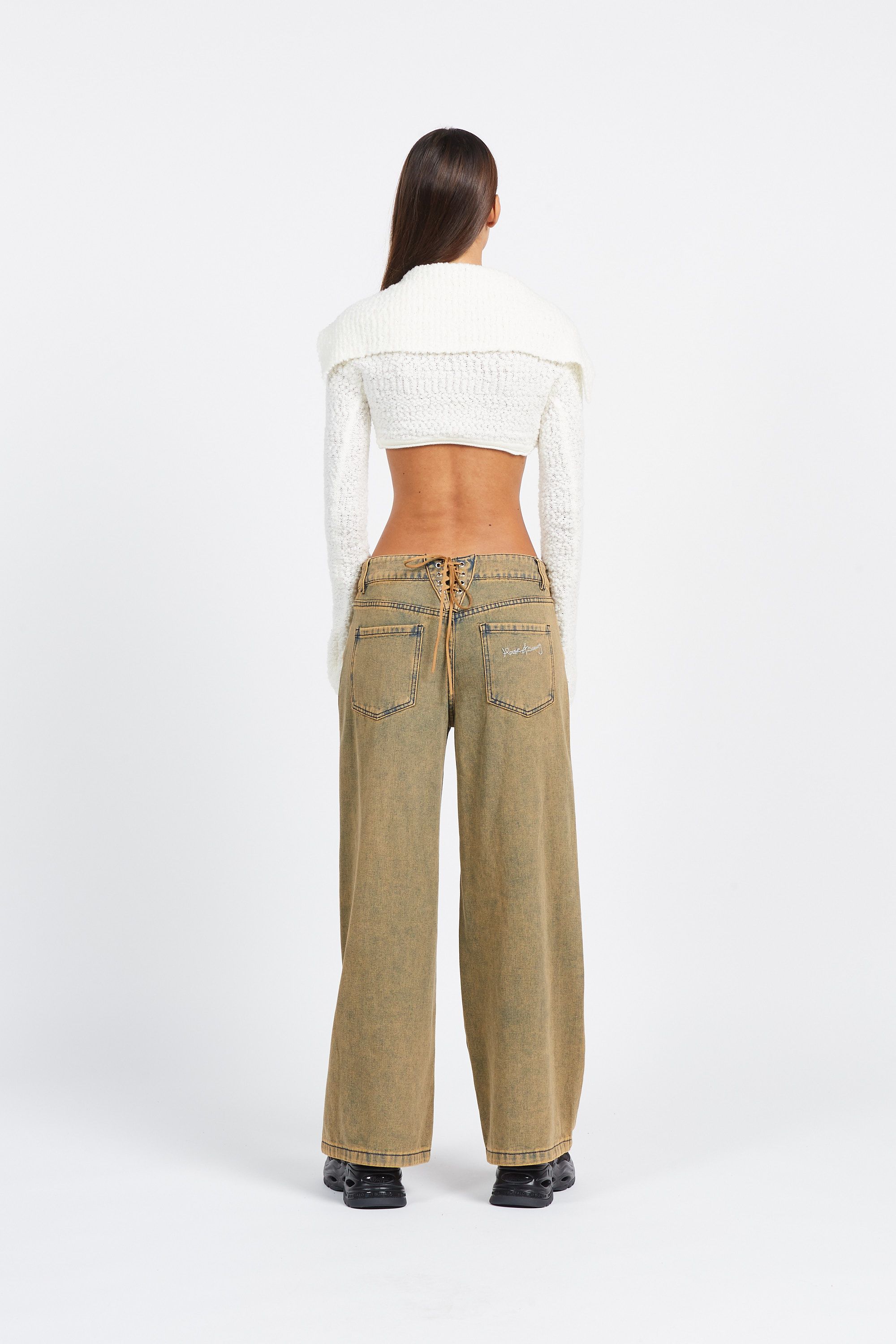 HOUSE OF SUNNY Top SAIL KNIT Blanc
