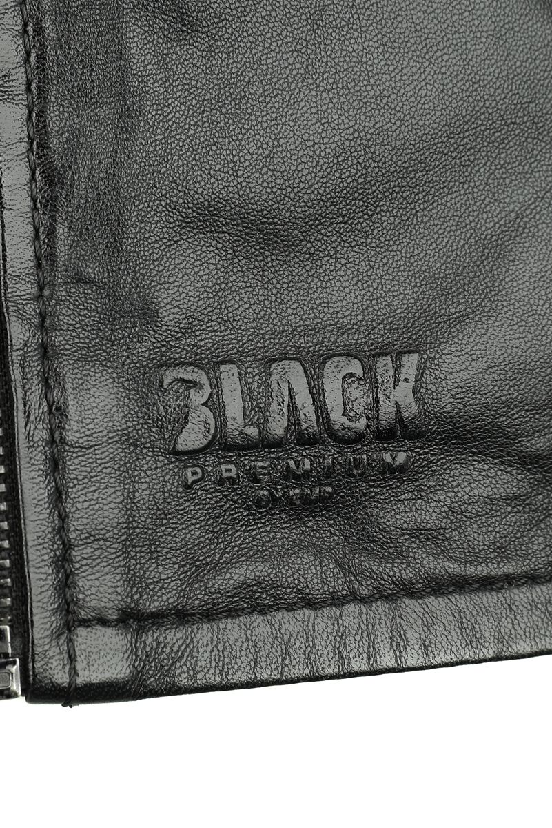 Puff Sleeve Leather Jacket | Black Premium by EMP Veste en cuir