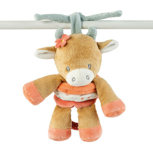 Peluche vache Mila vibrante multicolore - NATTOU