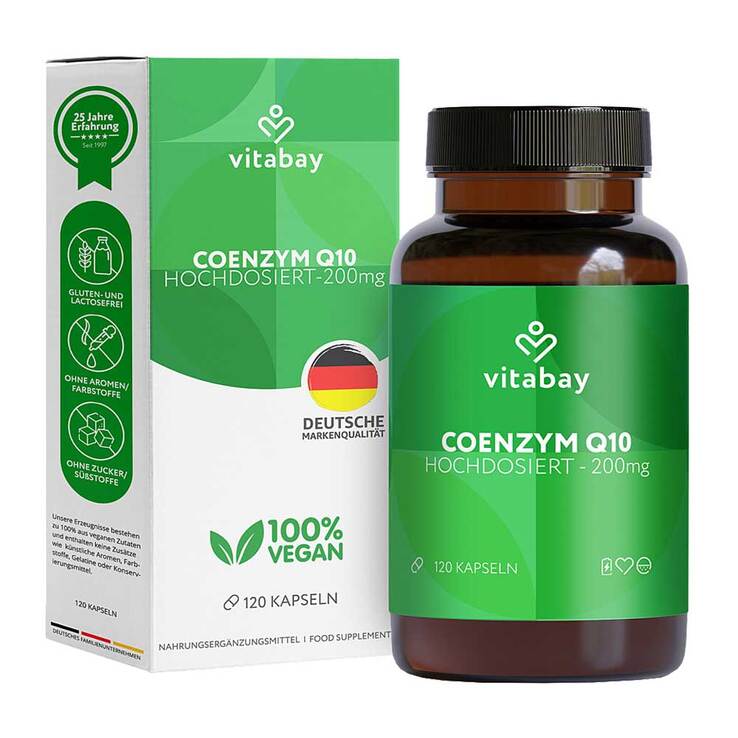 Coenzym Q10 Ubichinon Komplex 200 mg vegan Kapseln, 120 St