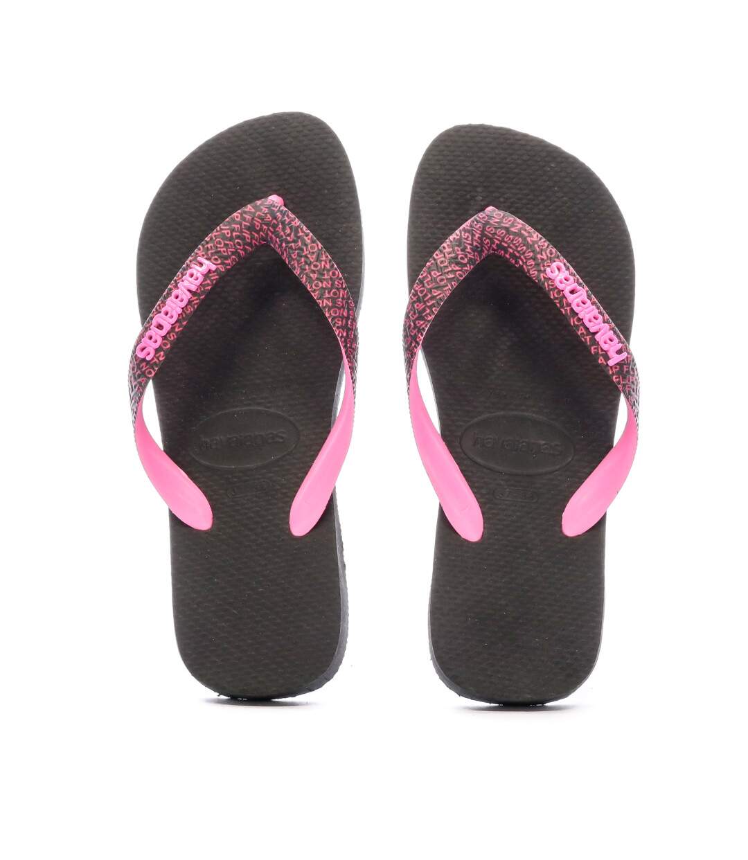Tongs Noir/Rose Mixte Havaianas Top Bold