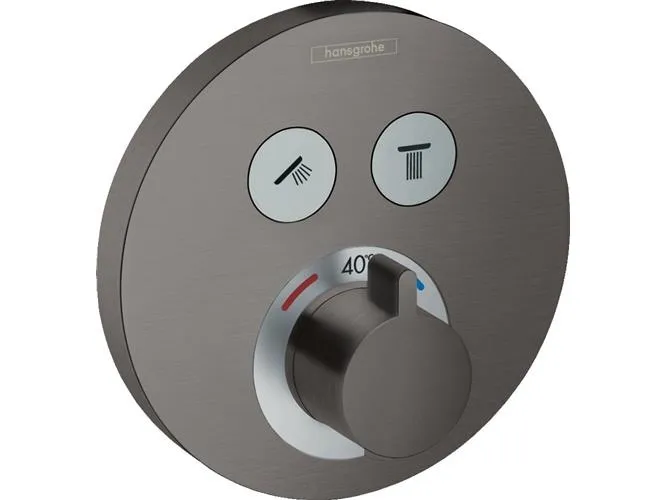 Termostat indb. Select S børstet sort