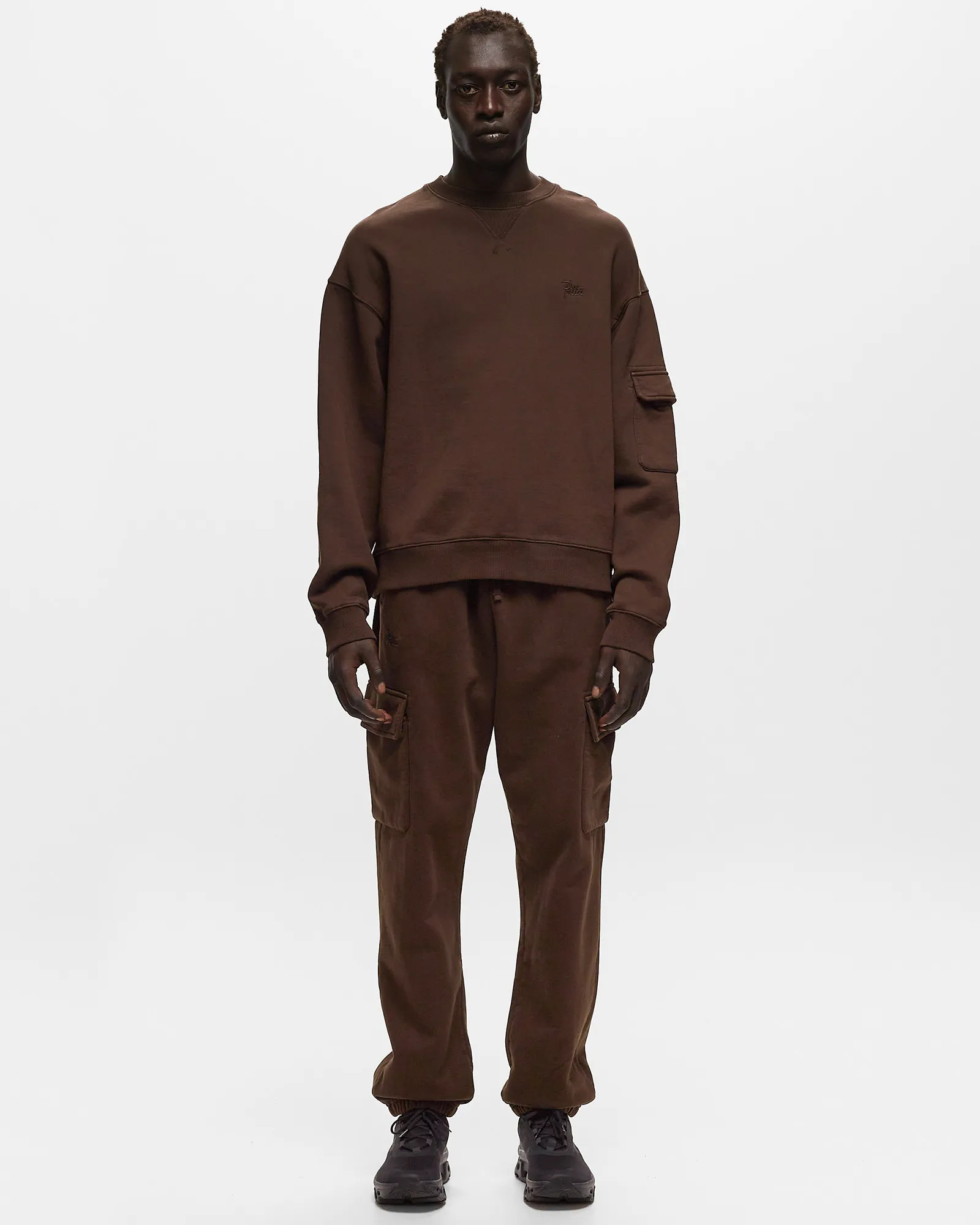 PATTA BASIC PIGMENT DYE BOXY CREWNECK SWEATER