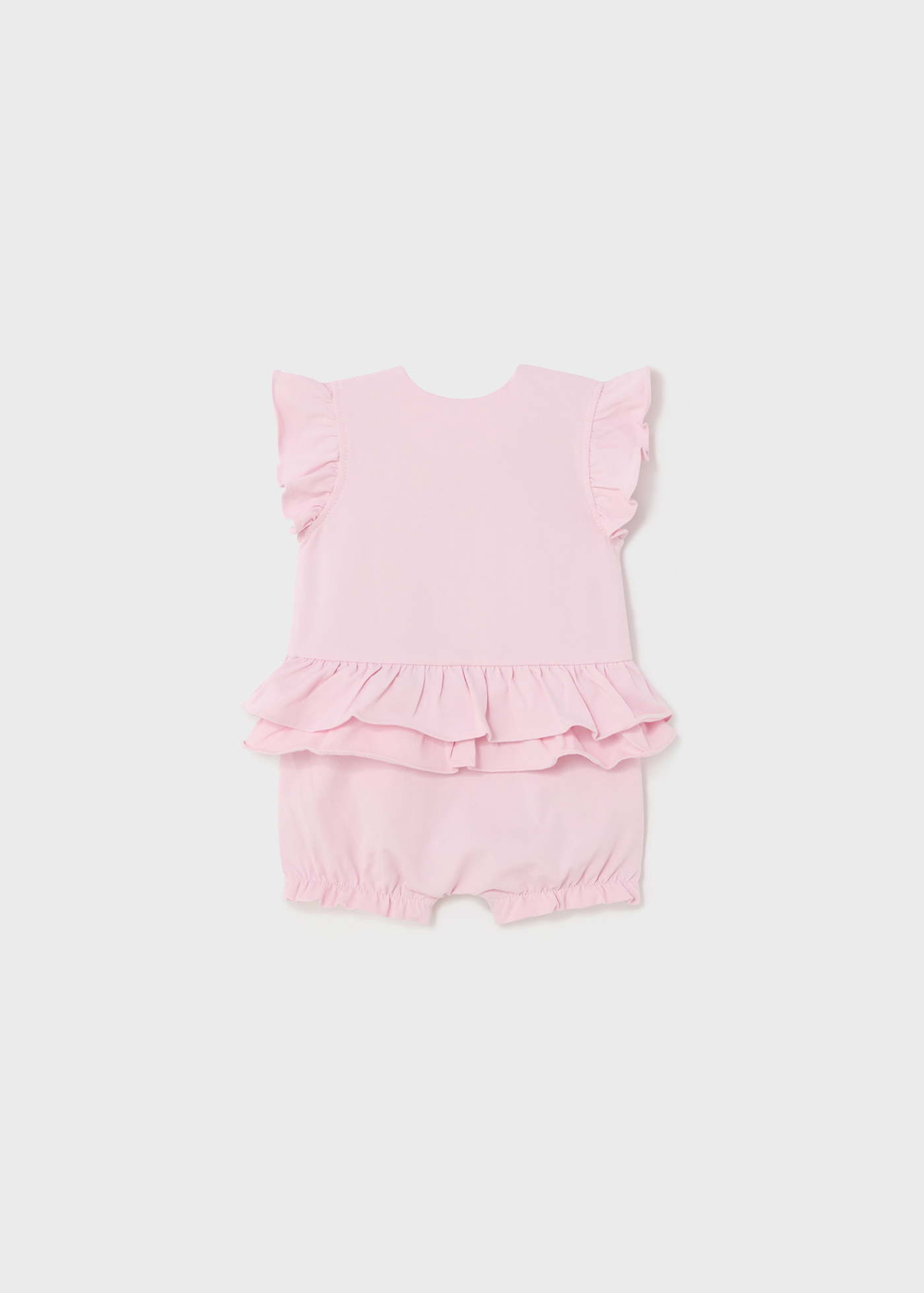 Conjunto de 2 macacões para recém-nascidos da Better Cotton, cor Jade.