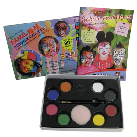 Eulenspiegel Familien Schmink-Palette, 8 Farben á 3,5ml